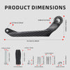 Motorcycle Brake & Clutch Lever Hand Guards with Carbon Fiber Finish