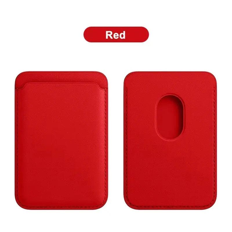 Leather Magnetic Card Holder Phone Case with MagSafe Compatibility