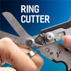 6-in-1 Foldable Emergency Rescue Scissors with Safety Hammer
