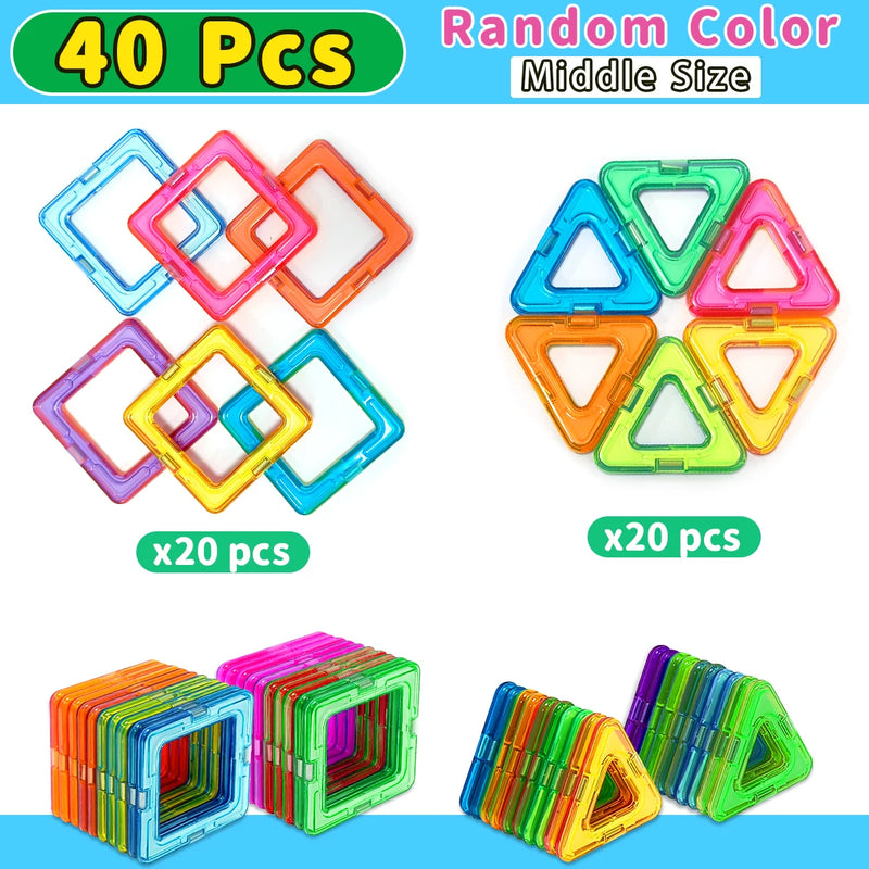 Magnetic Building Blocks Construction Set