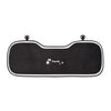 Black car seat cover set featuring a panda design and headrest pillows.