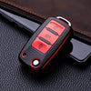 TPU Leather Car Key Case Cover for VW Volkswagen Models