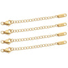 Stainless Steel Extension Chains with Lobster Clasps for Jewelry Making (10-Pack)