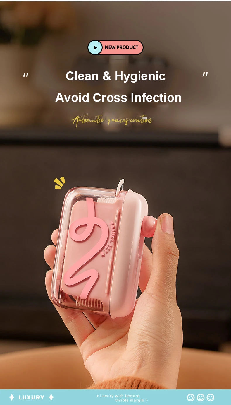 Pop-Up Dental Floss Dispenser with Refillable Storage Case