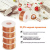 Rolls of 99.9% pure copper wire for jewelry making and electrical projects displayed with tools