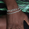 Men's Stainless Steel Cuban Link Bracelet Set