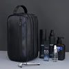 Premium PU Leather Double-Layer Toiletry Bag for Travel