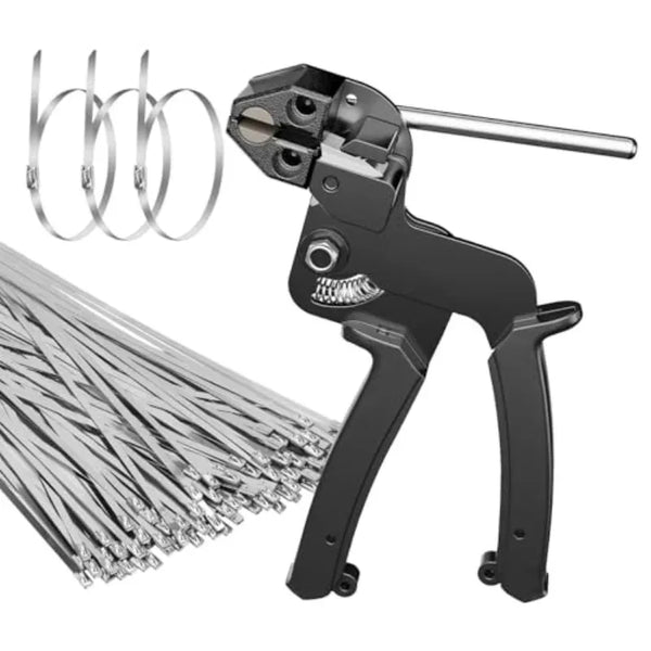Pistolet à Colliers de Serre en Acier Inoxydable & Kit de Colliers Renforcés