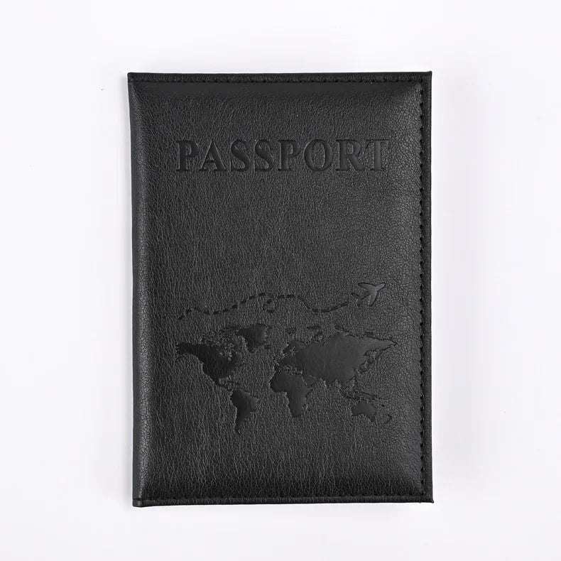 Cute Pink Leather Passport Holder with Card Slots