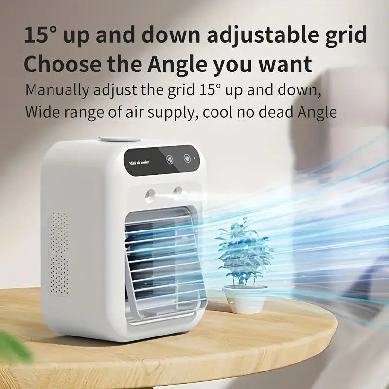 Portable USB Mini Air Cooler with Mist Function