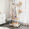 Space-Saving Multi-Use Coat Rack with Storage Shelf