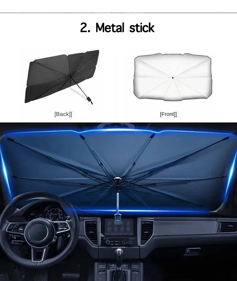 Foldable Car Windshield Sun Shade Umbrella