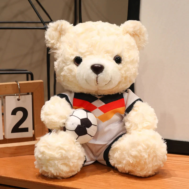 Kawaii Football Bear Plush Toy