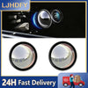 A set of two car rear view and 360 degree camera lens protectors shown against a dark background.