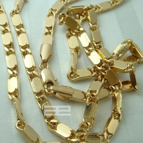 Gold-Plated Cuban Link Chain Necklace