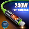 240W USB-C Fast Charging Cable with Digital Display