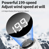 Portable Clip-On Handheld Fan with Digital Display