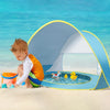 Pop-Up Beach Tent with Built-In Splash Pool for Kids