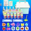 A colorful DIY 3D Water Elf Science Kit with graffiti painting for kids featuring various bottles and craft elements.