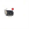 Black foldable multi-slot sunglasses organizer case with three grids