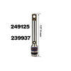 A metal plunger rod with a valve and a threaded end, shown with a dimension of 137.9 mm.