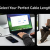 240W USB-C to USB-C Fast Charging Cable (3ft, Braided Nylon)