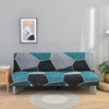 Stretchable Sofa Cover with Geometric Pattern for Futon Seats
