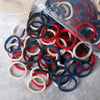 50-Pack Solid Color Elastic Hair Ties for Women & Girls