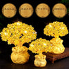 Golden Citrine Crystal Money Tree – Feng Shui Wealth Charm