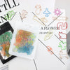 A collection of colorful decorative bookmarks made from paper clips and wire, featuring various shapes like flowers and anima