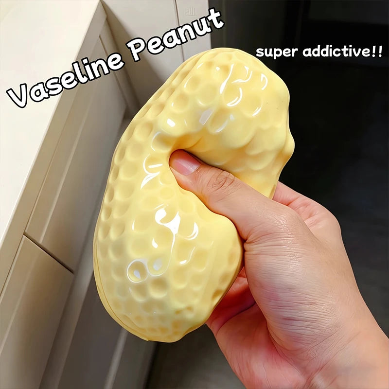 Peanut Stress Ball – Soft Squeeze Fidget Toy for Anxiety Relief