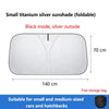 Titanium Silver Car Windshield Sunshade with Heat & Glare Protection