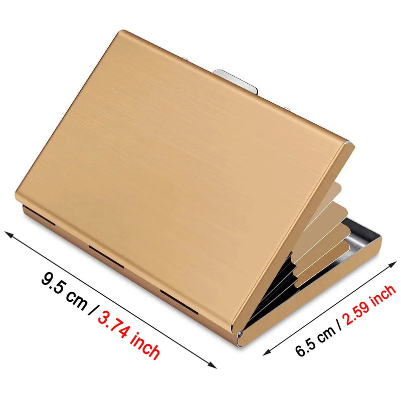 Minimalist Metal RFID-Blocking Card Wallet