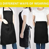 Adjustable Solid Color Kitchen Apron with Pocket
