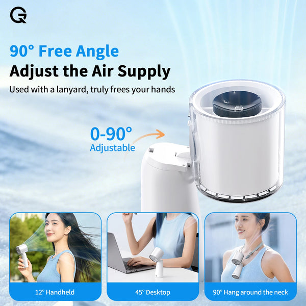 Handheld Turbo Fan with Adjustable Airflow