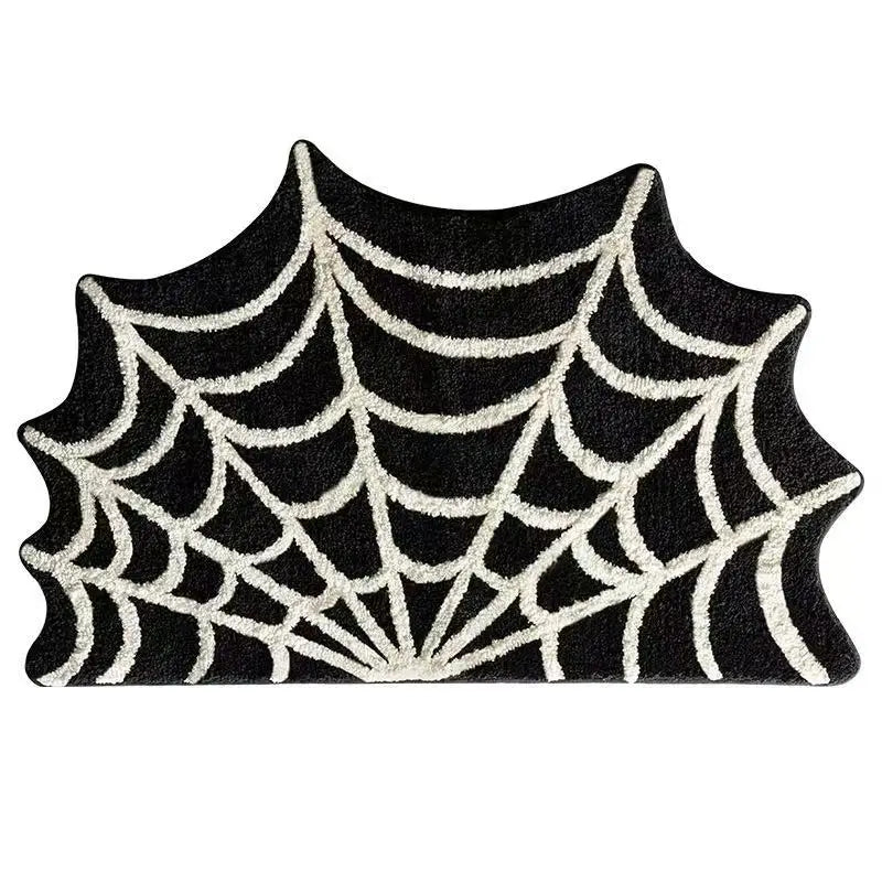 Halloween Spider Web Non-Slip Absorbent Door Mat