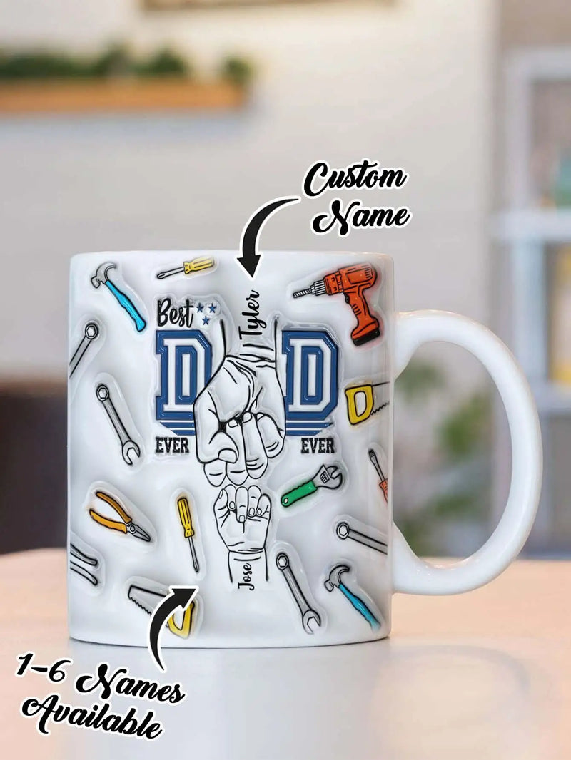 Taza de Café Personalizada 3D para Papá