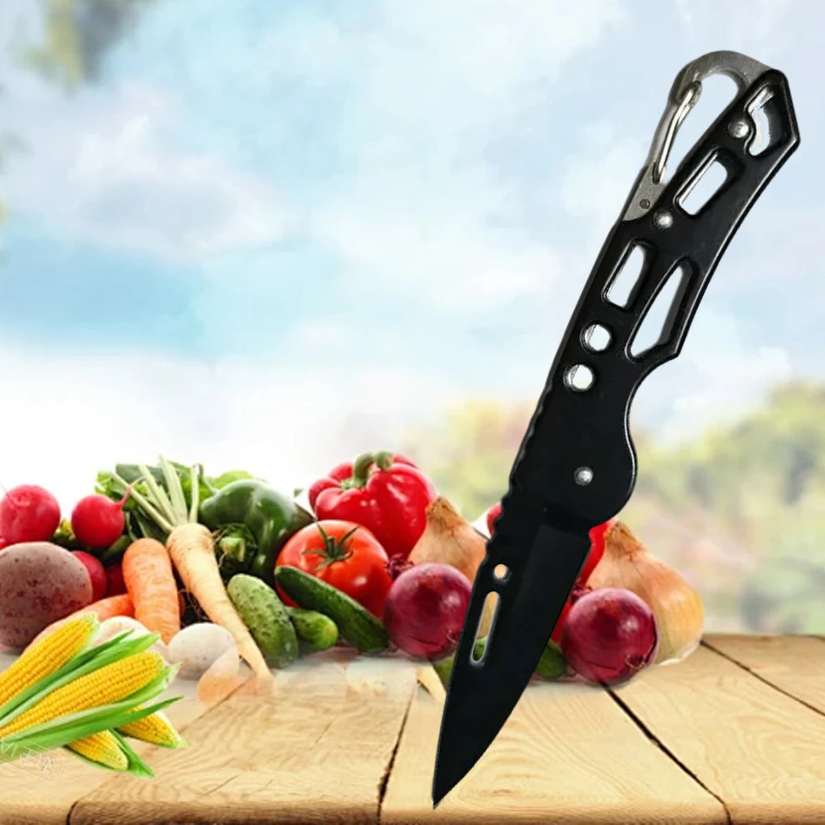 Stainless Steel Folding Knife Set with Compact Design