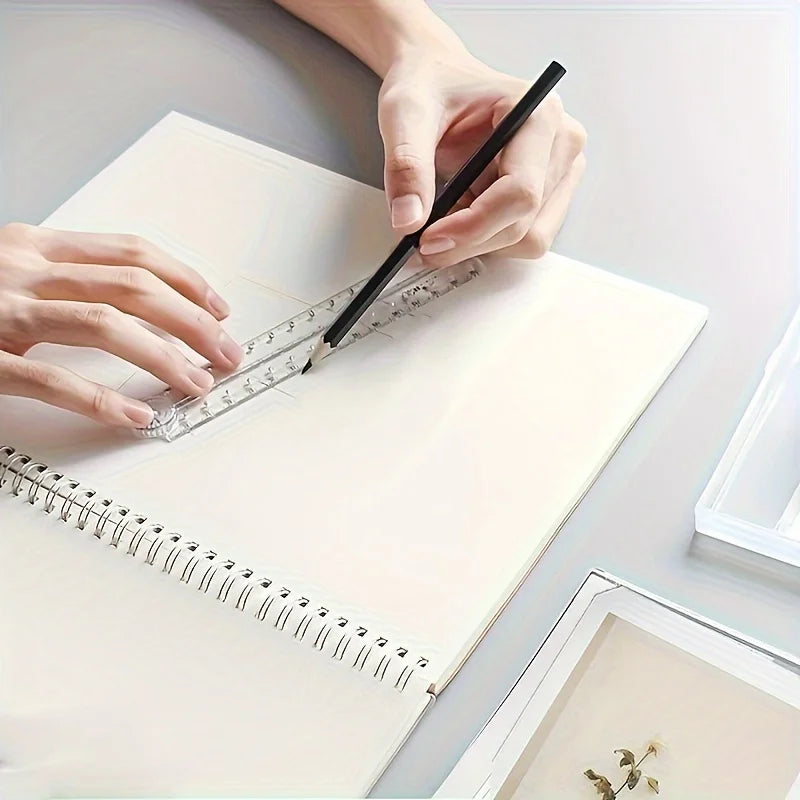 Folding Acrylic Ruler Set with Clear Markings