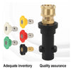 Multi-Color Car Wash Foam Nozzle & Quick Adapter for Karcher Pressure Washers