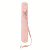 Rosa Vintage Lederhandschuhriemen und Handtuchhalter mit Messing-Hardware
