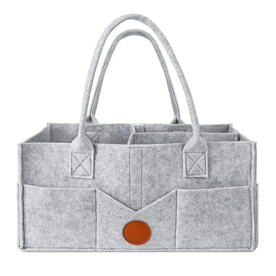 Large Capacity Felt Diaper Storage Bag