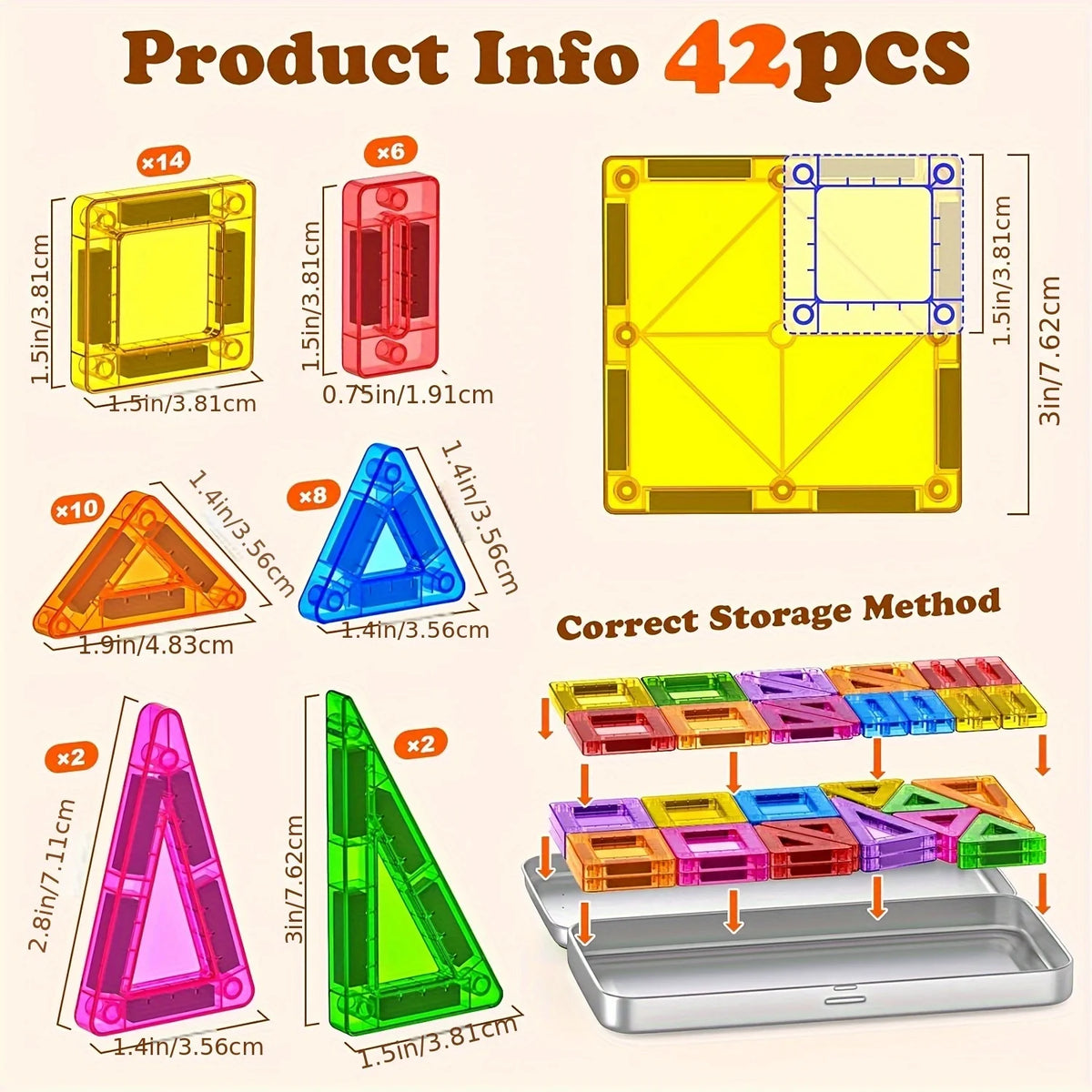 Magnetic Building Blocks – Travel-Friendly STEM Toy Set