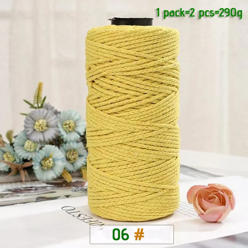 100% Cotton Hollow Yarn for Knitting & Crochet