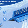 Professional 12-Inch Aluminum Architectural & Engineer Scale Ruler