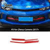 Red interior and exterior trim kit for Chevrolet Camaro featuring custom accents.