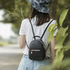 Mini Waterproof PU Backpack for Women
