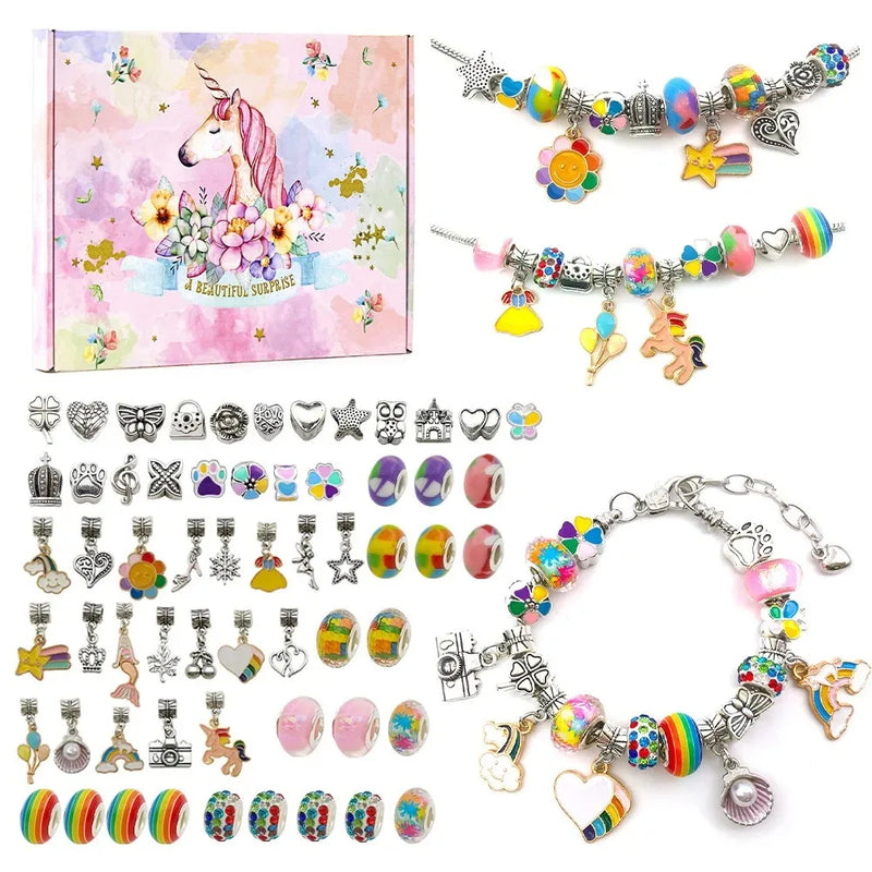 Creative Beaded Bracelet Making Kit with Storage Box