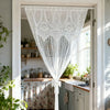 French Vintage Lace Tassel Sheer Curtain