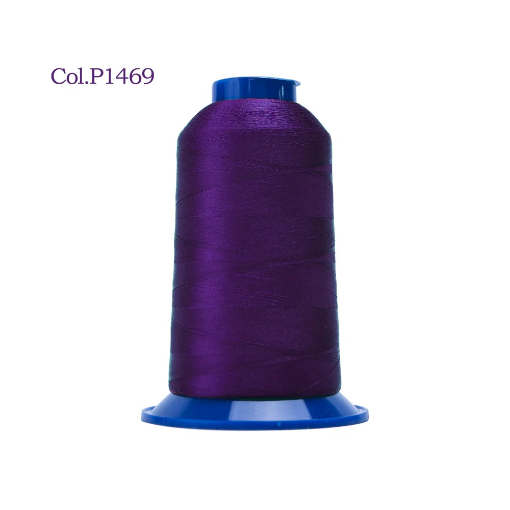 High-Tenacity Polyester Embroidery Thread (120D/2, 40wt) for Home & Industrial Machines